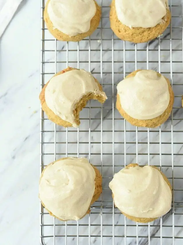 Pumpkin Cookies with Maple Frosting