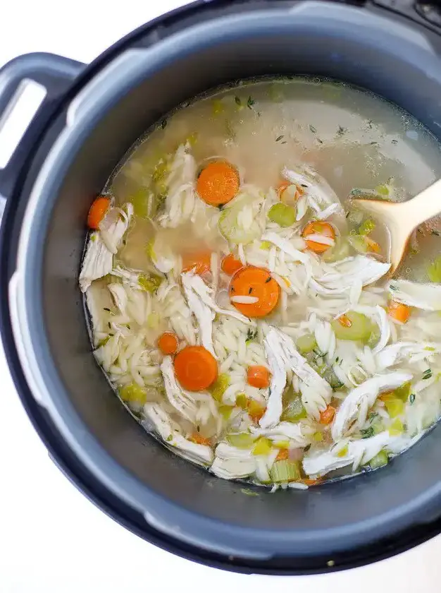 Pressure Cooker Chicken Orzo Soup