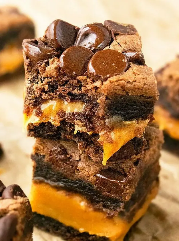 Chocolate Caramel Brownies