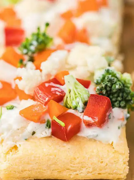 Crescent Roll Veggie Pizza Appetizer