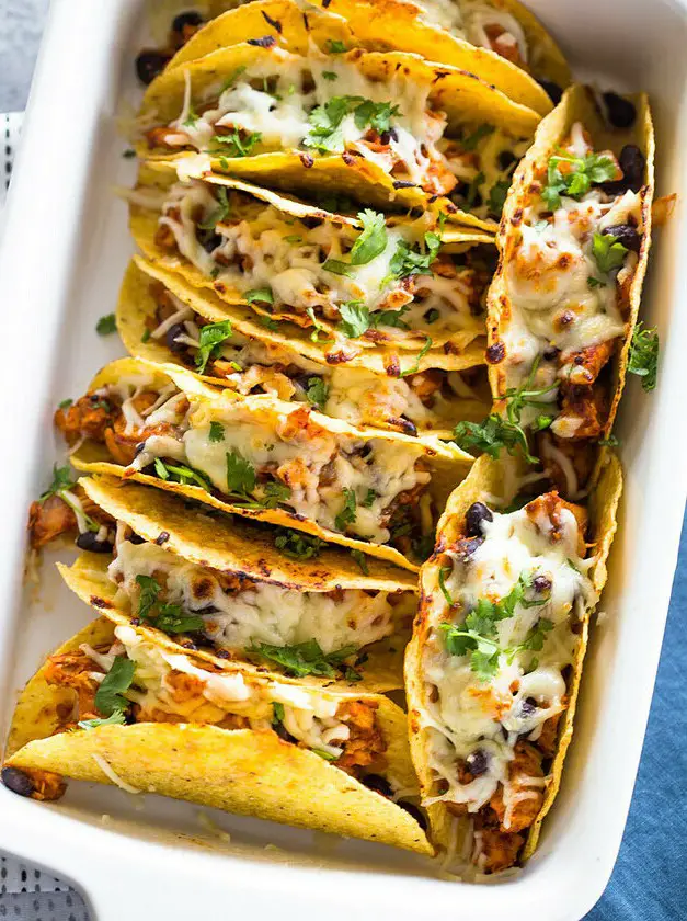 Easy Baked Chicken Tacos