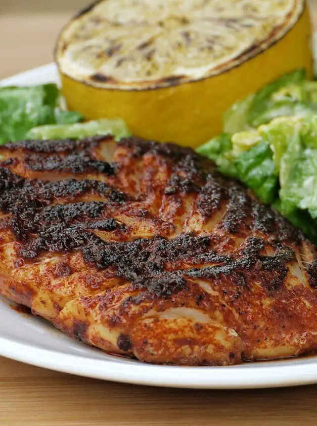 Pan-fried Blackened Rockfish