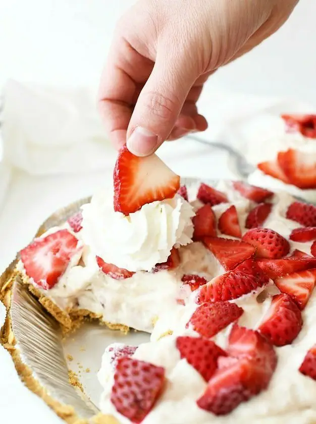 Strawberry Frozen Pie