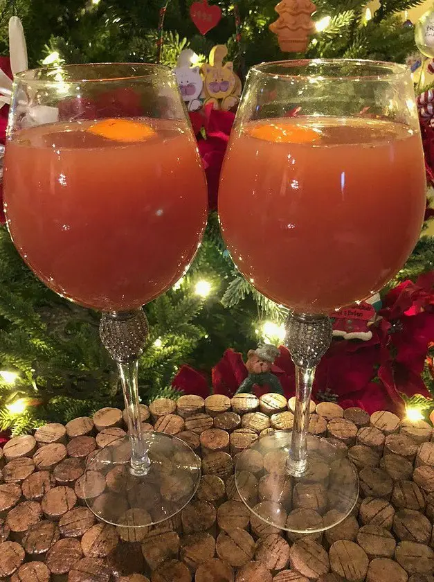 Cranberry Mimosas