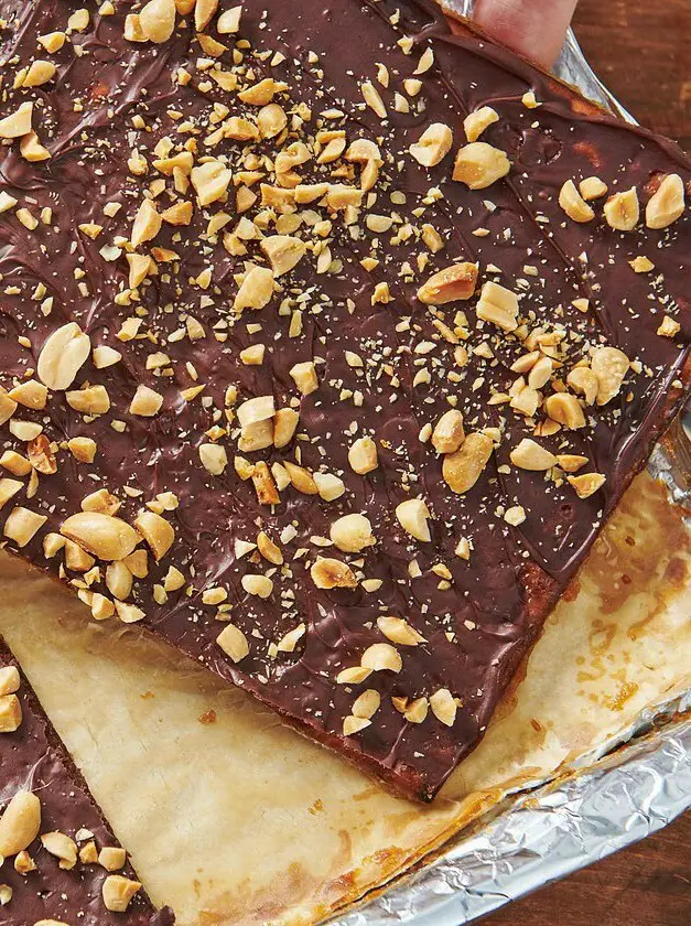 Chocolate Covered Caramel Matzoh