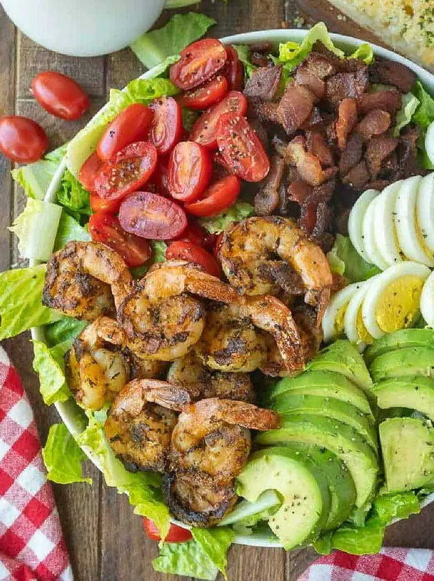 Grilled Shrimp Cobb Salad