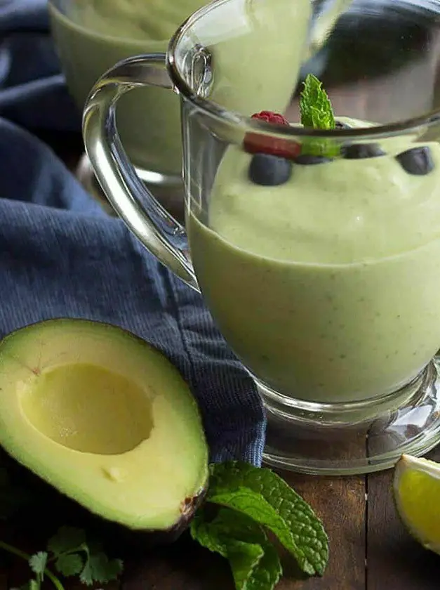 Avocado Mint Green Keto Smoothie