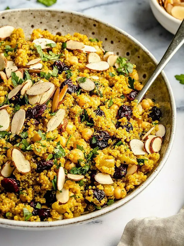 One Pot Moroccan-Inspired Chickpea Quinoa Salad