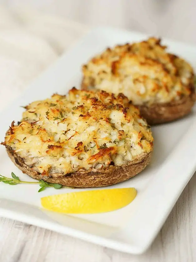 Crab-Stuffed Portobello Mushrooms