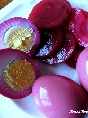 Red Beet Pickled Eggs