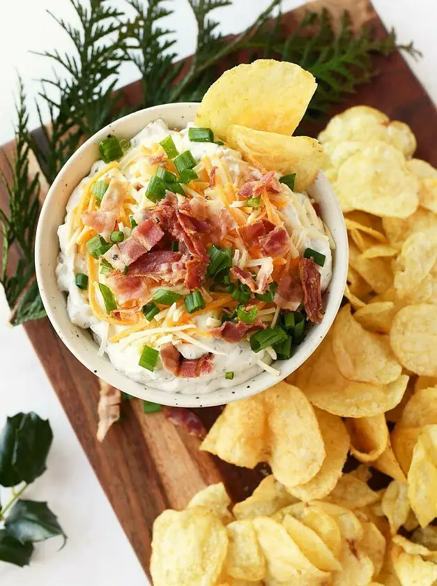 Creamy Loaded Potato Chip Dip