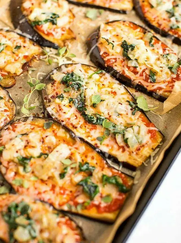 Low Carb Eggplant Pizza