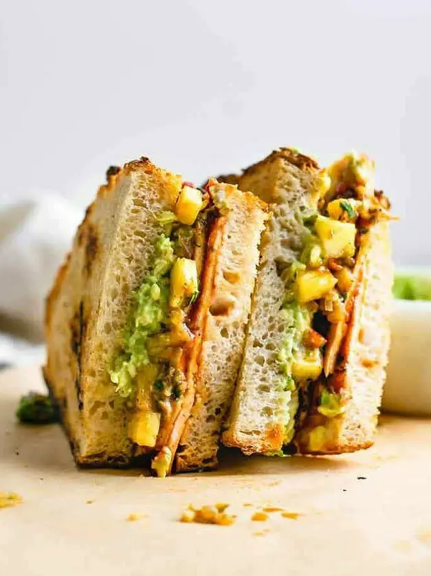 Barbecue Tofu Sandwiches with Pineapple Relish