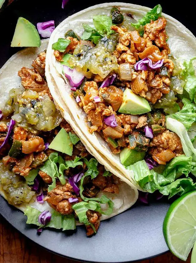 Chicken Tacos with Poblanos