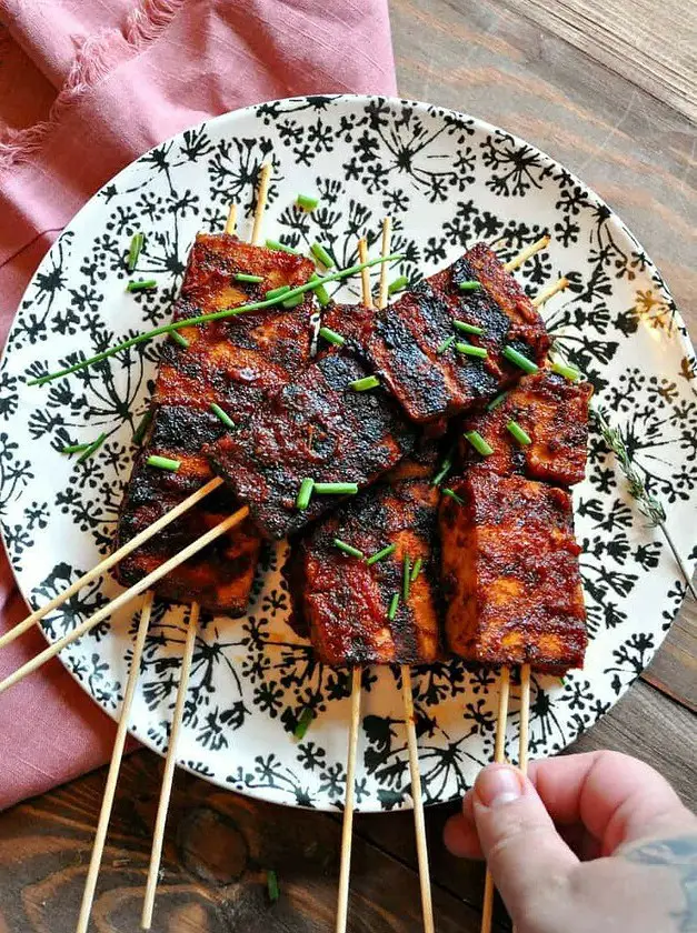 Vegan Sweet and Spicy BBQ Tofu