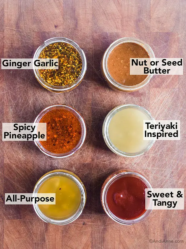 Six Healthy Stir Fry Sauces