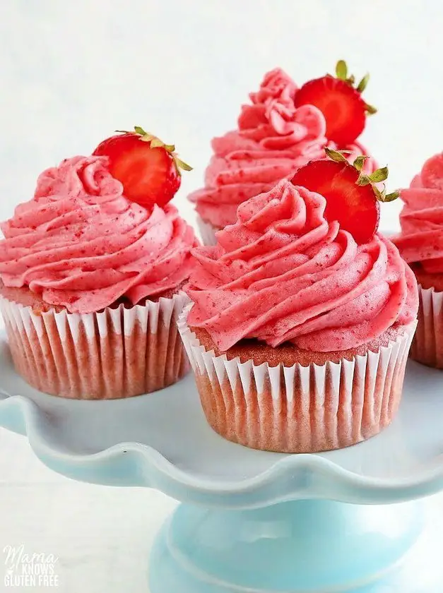 Gluten-Free Strawberry Cupcakes