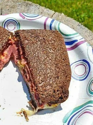 Reuben Inspired Campfire Sandwich