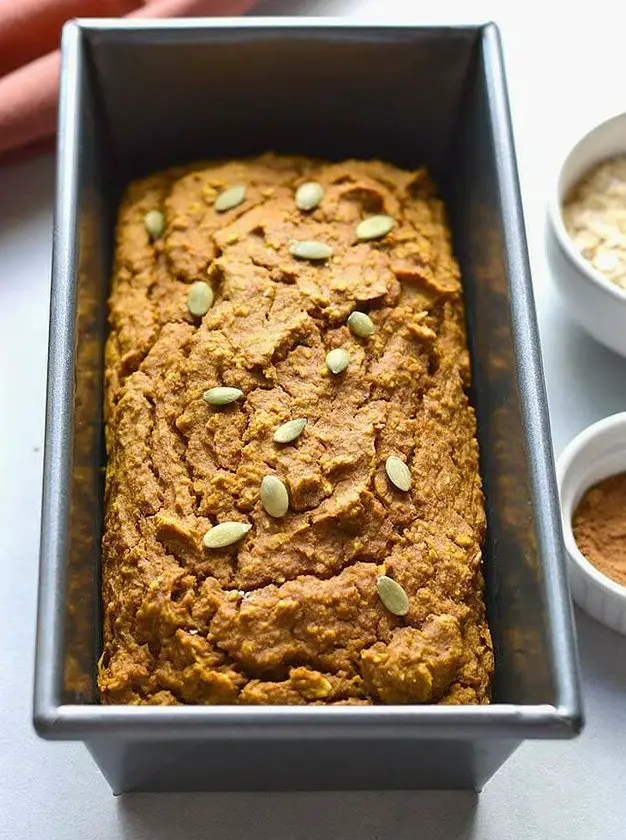 Healthy Pumpkin Oat Bread