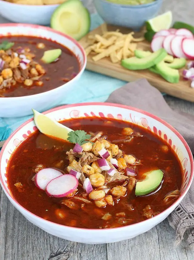 Instant Pot Pozole Mexican Soup with Hominy