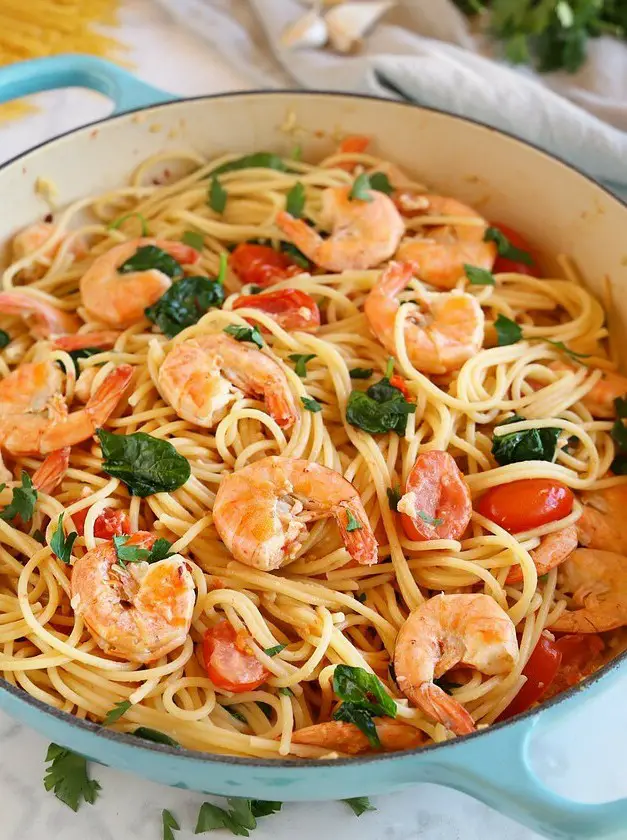 Easy Healthy Shrimp Scampi