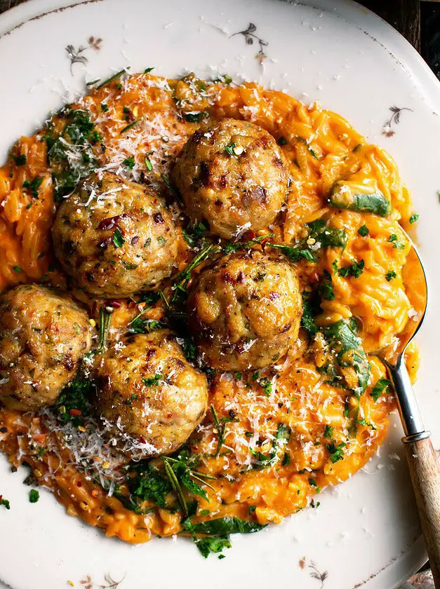 Baked Rosemary Chicken Meatballs