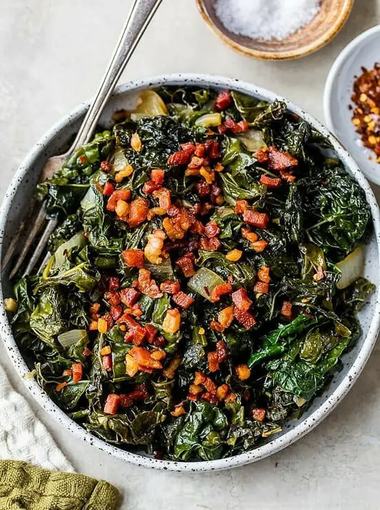 Braised Kale with Pancetta