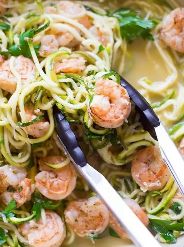 Healthy Shrimp Scampi