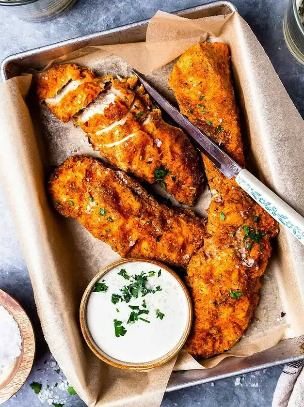 Oven-Baked Fried Chicken Breast