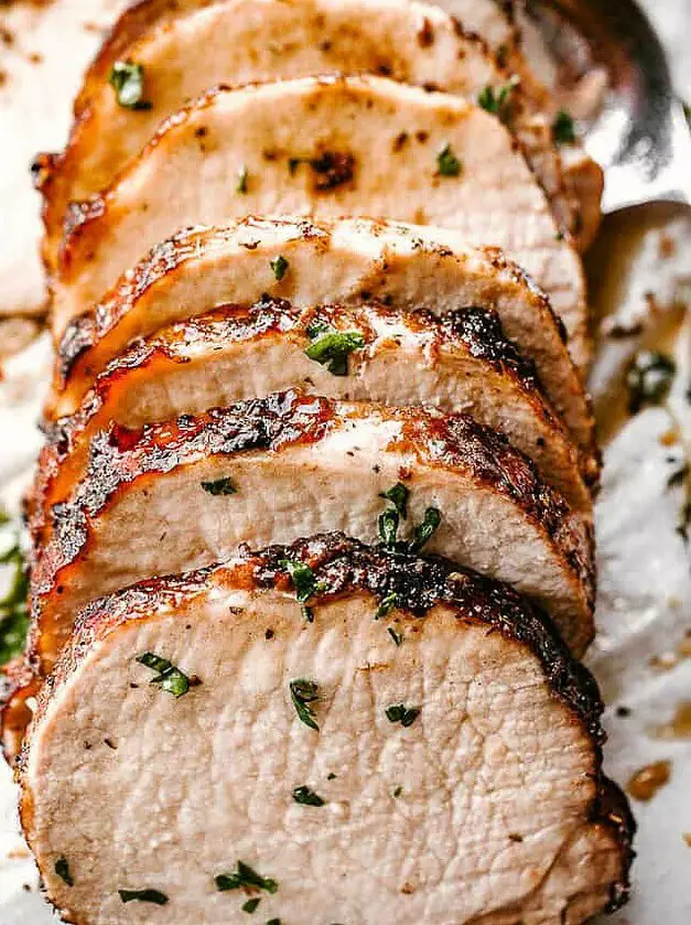 Crock Pot Garlic Balsamic Pork Loin