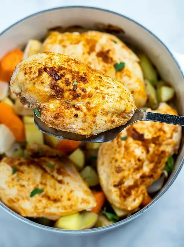 Dutch Oven Chicken Breast with Potatoes