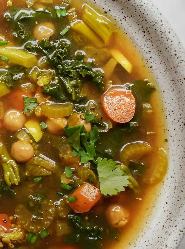 Vegan Vegetable Turmeric Detox Soup