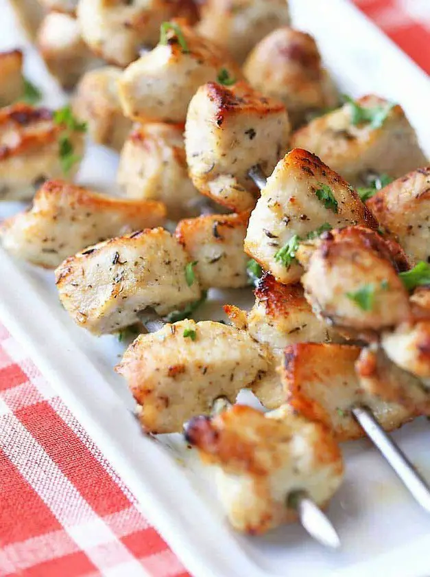 Oven Chicken Kabobs