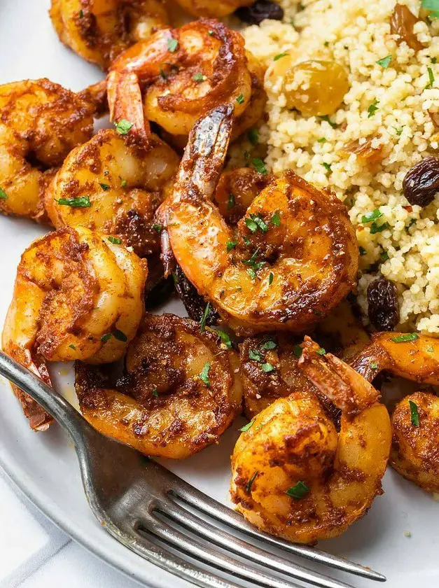 Moroccan Sweet and Spicy Shrimp