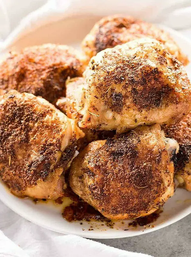 Crispy Baked Chicken Thighs