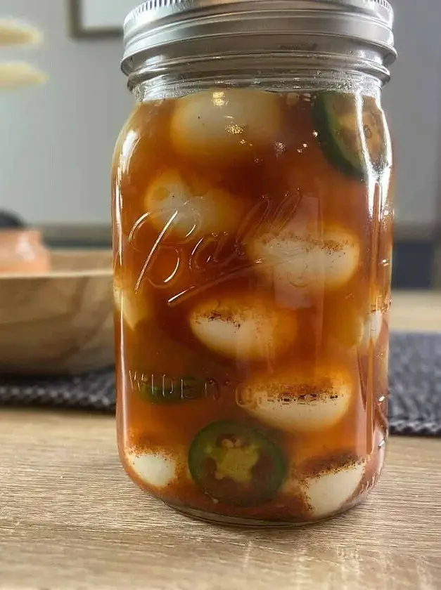 Spicy Cajun Pickled Quail Eggs