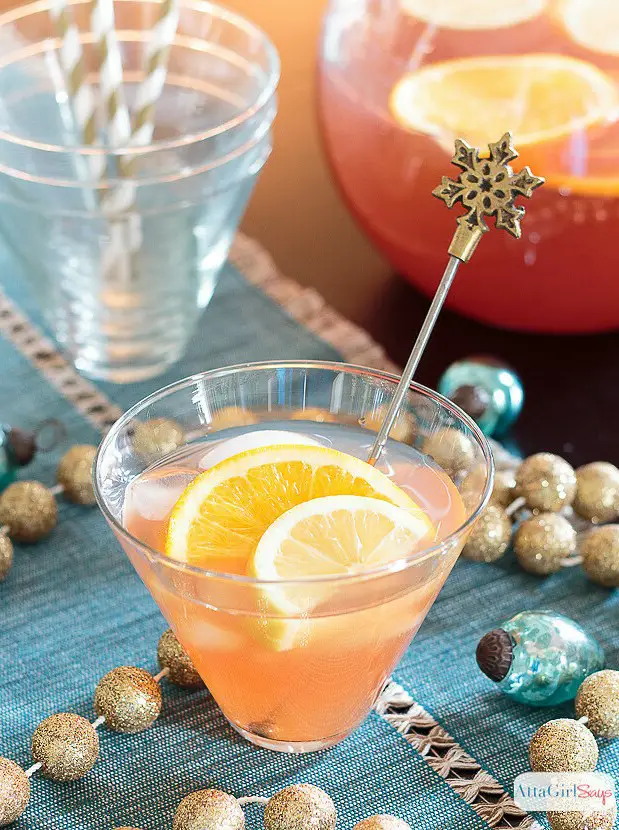 Bourbon & Vodka Spiked Party Punch