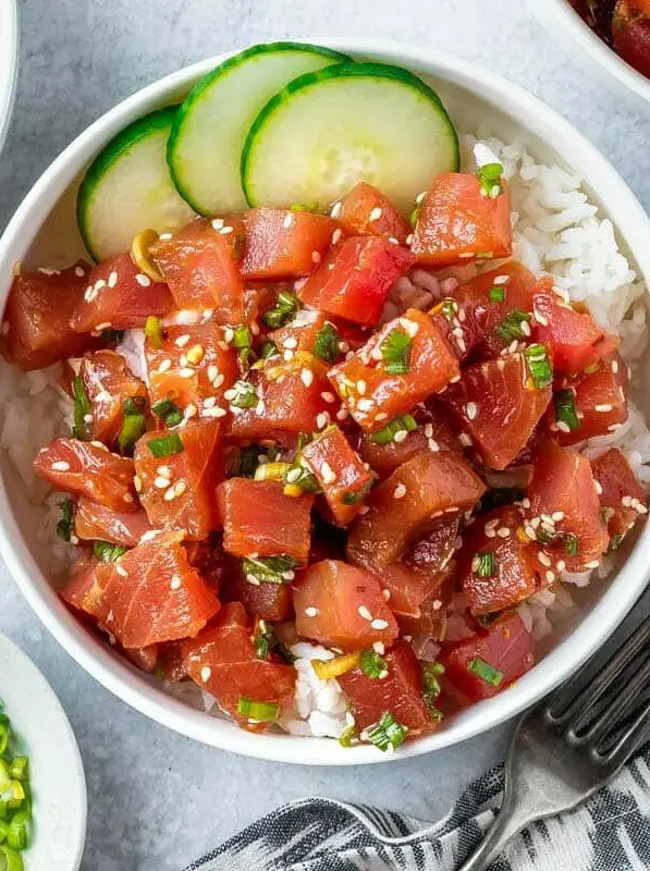 Ahi Tuna Poke Bowl