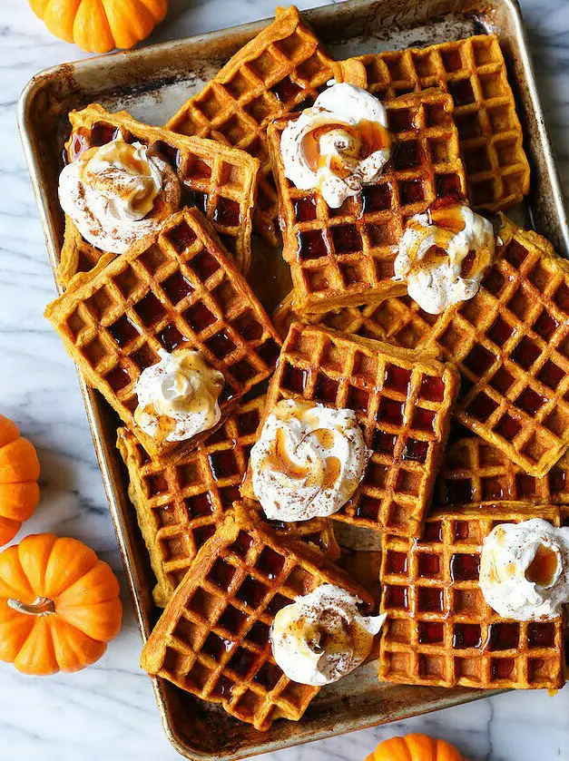 Pumpkin Spice Waffles