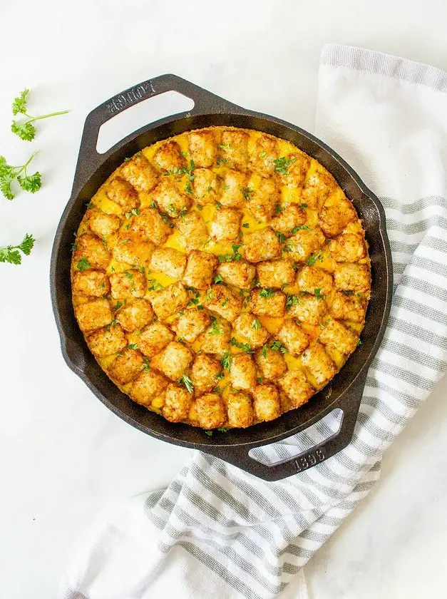 Vegan Tater Tot Breakfast Casserole