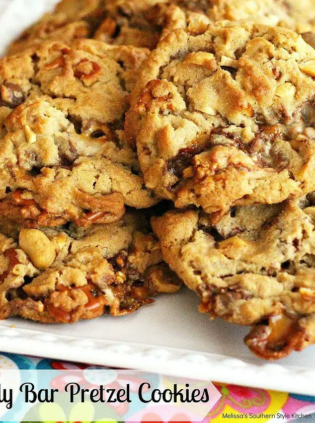 Candy Bar Pretzel Cookies