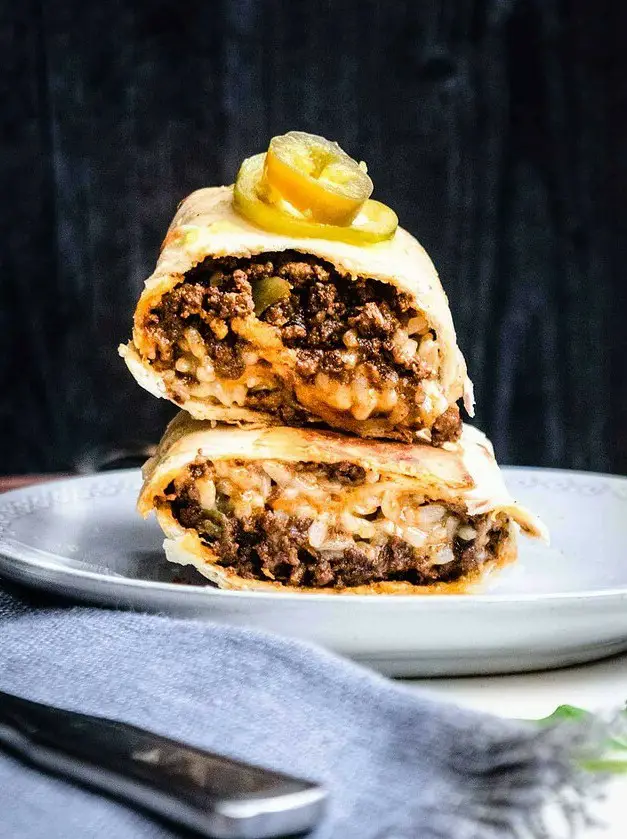 Crispy Beef Burritos