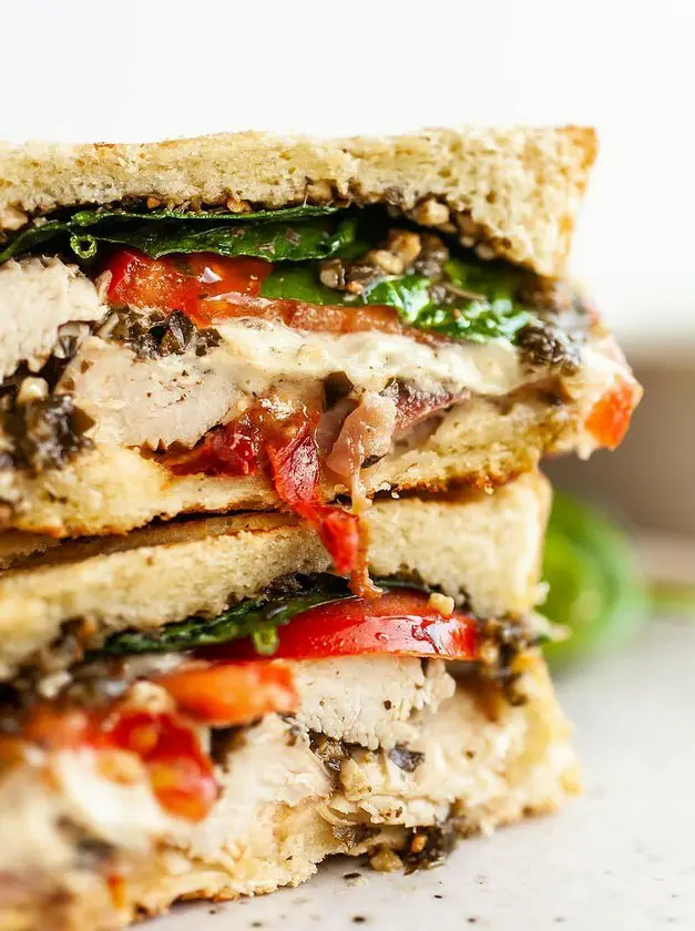 Tasty Turkey Pesto Sandwich