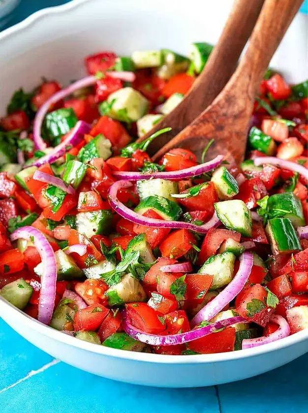 Mediterranean Cucumber Tomato Salad