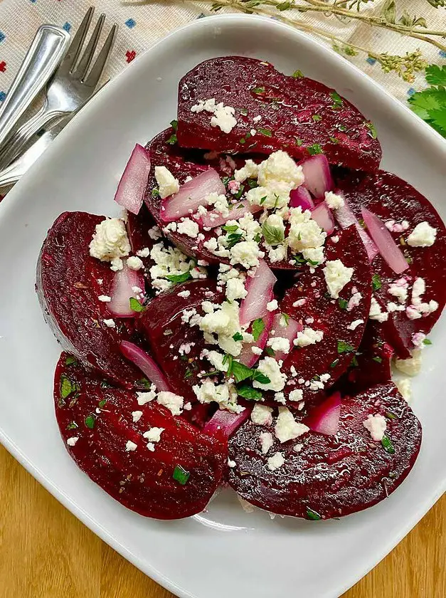 Greek Beet Salad (Patzarosalata)