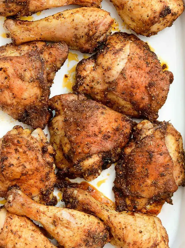 Crispy Baked Chicken Thighs and Legs