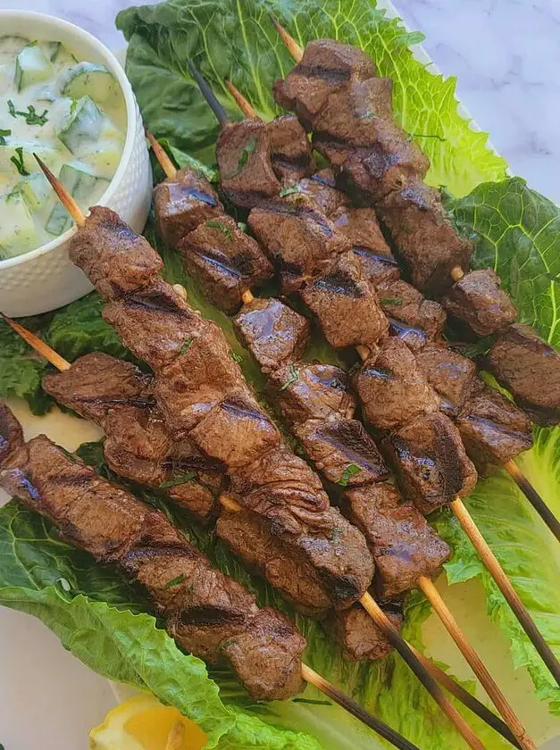 Lebanese Steak Shish Kabob