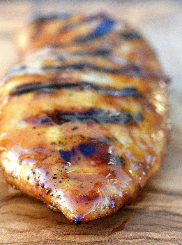 Honey Bourbon BBQ Grilled Chicken