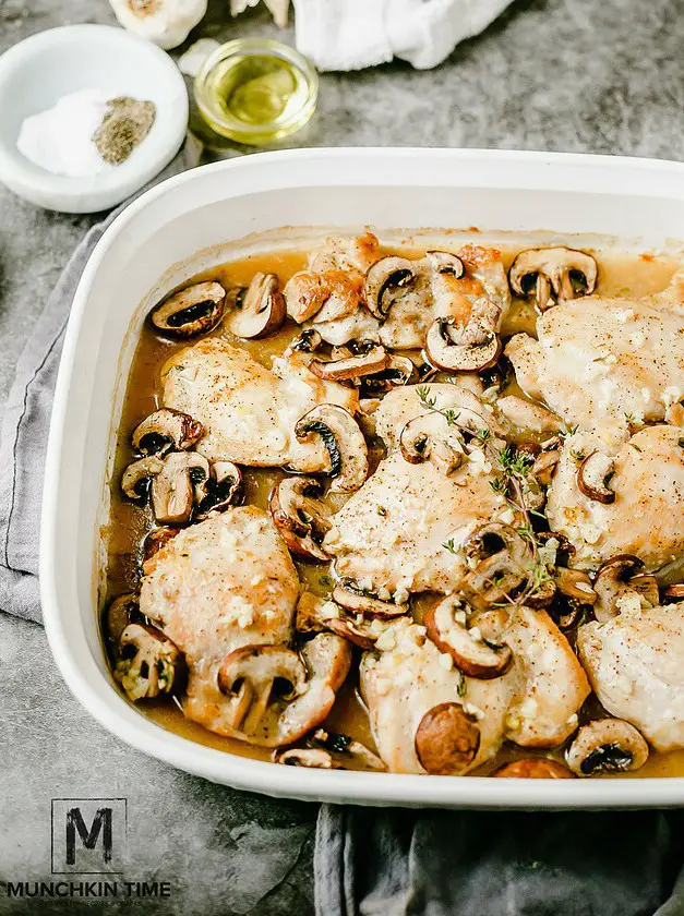 Creamy Chicken Thigh Mushroom Casserole