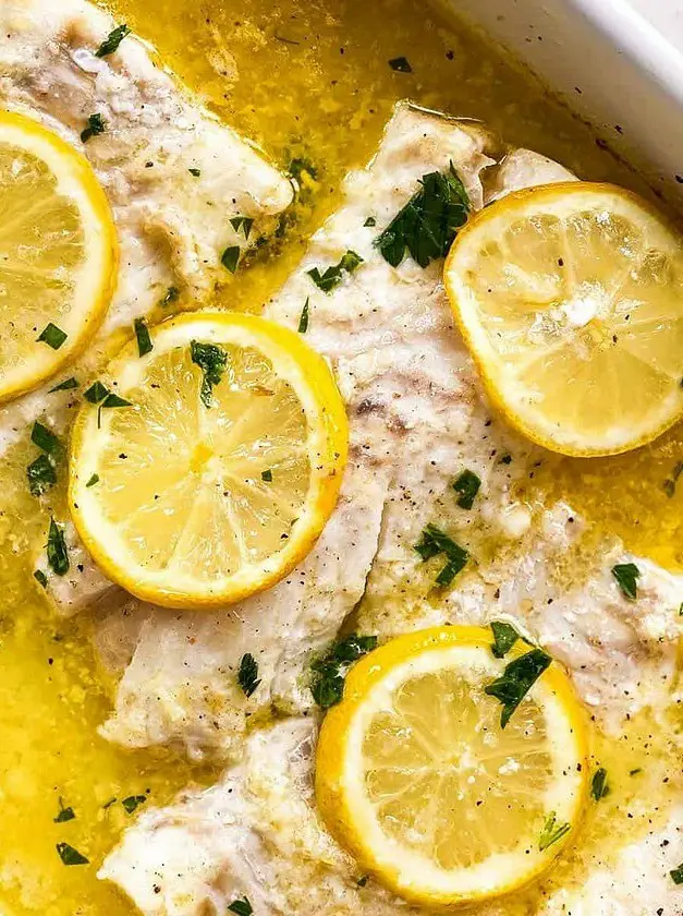 Garlic Butter Lemon Baked Cod